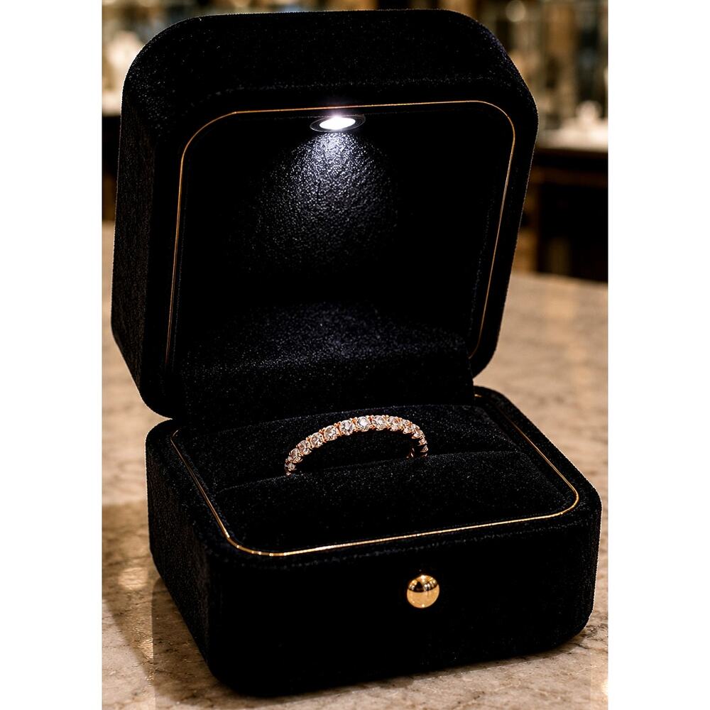 Adornia Swarovski Crystal Accented Eternity Band  size 8